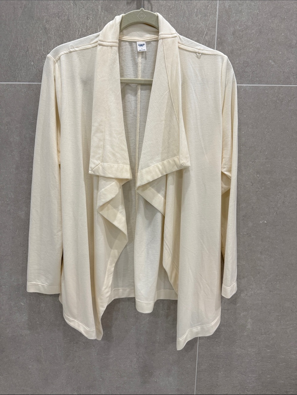 Never worn - Old Navy Active Cream Terry-Lined Cardigan